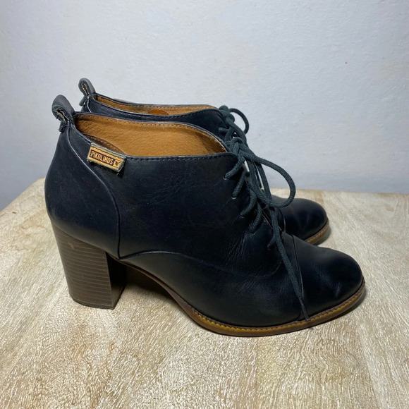 Pikalonos 36 heeled lace up bootie black - Picture 2 of 10
